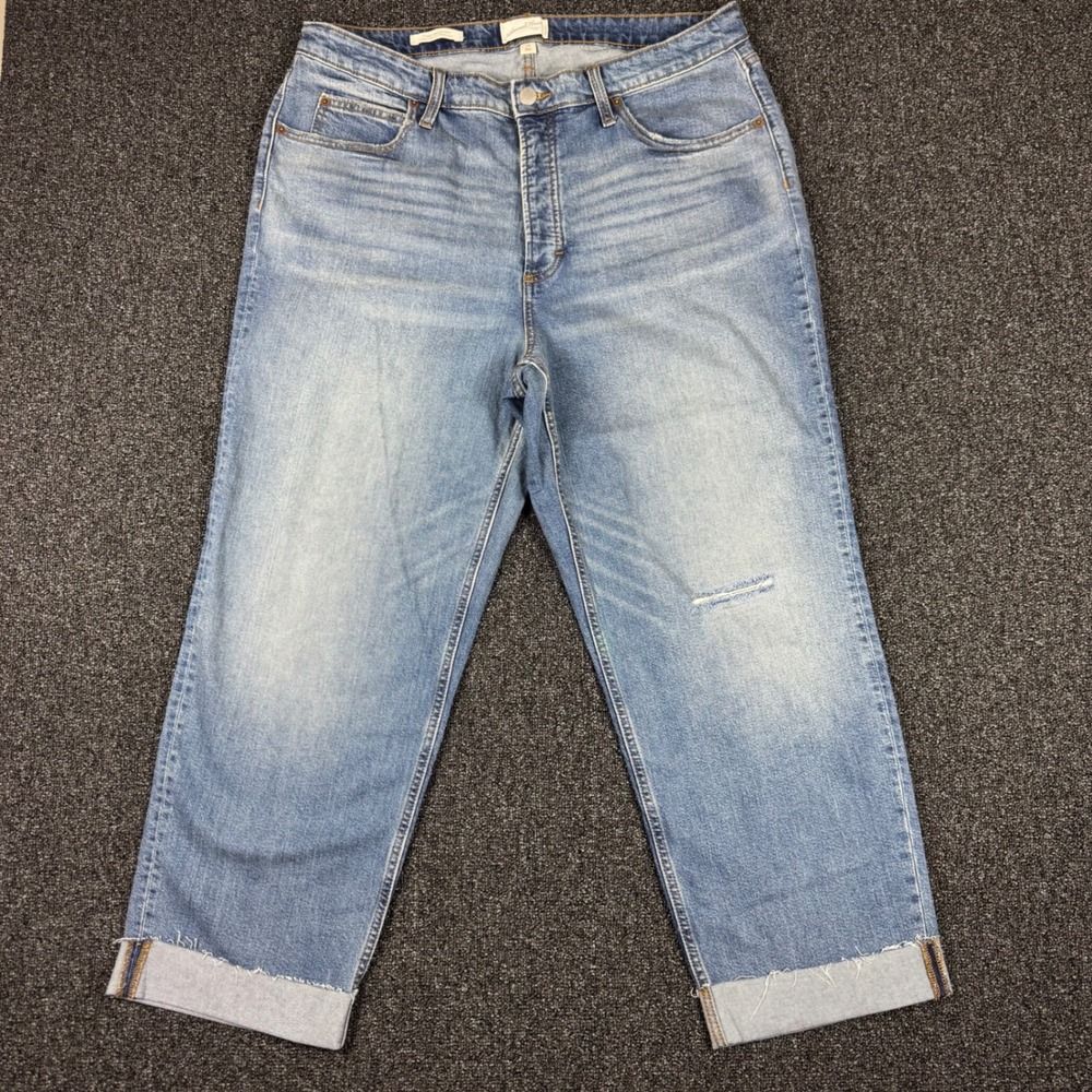 Universal Thread Straight Ankle Jeans Womens 17R Blue Light Wash